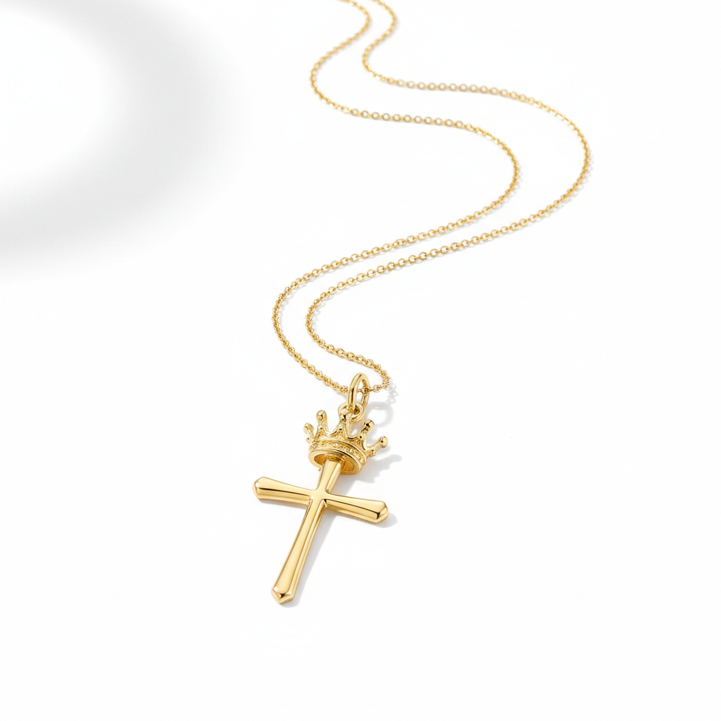 Crown Cross Necklace