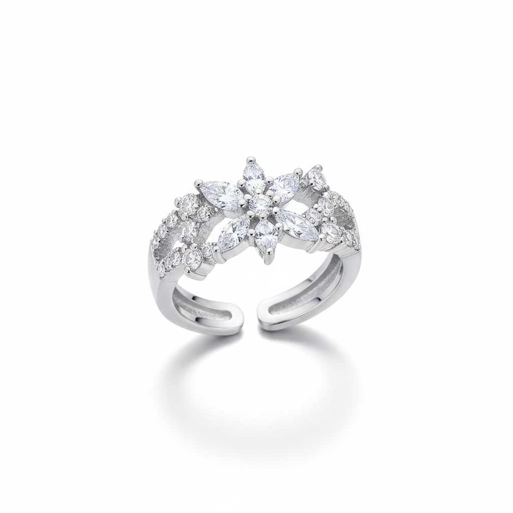 Elegant Adjustable Sparkle Ring